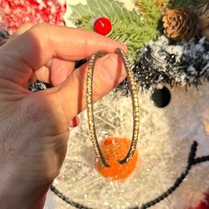 New Rebel Designs Topaz Crystal Half-moon Earrings